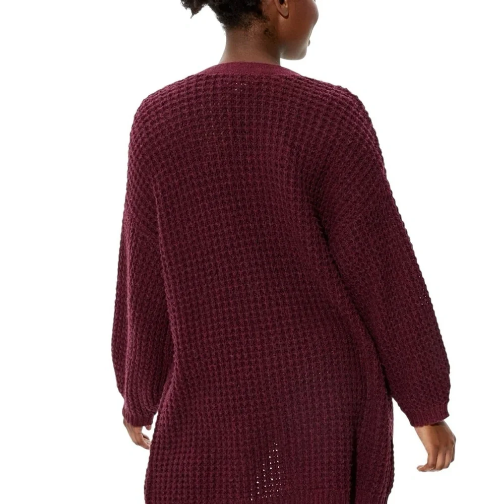 American Eagle Outfitters| Oversized Button Up Cardigan in Rust | Sz S